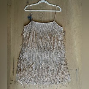 Champagne sequin dress